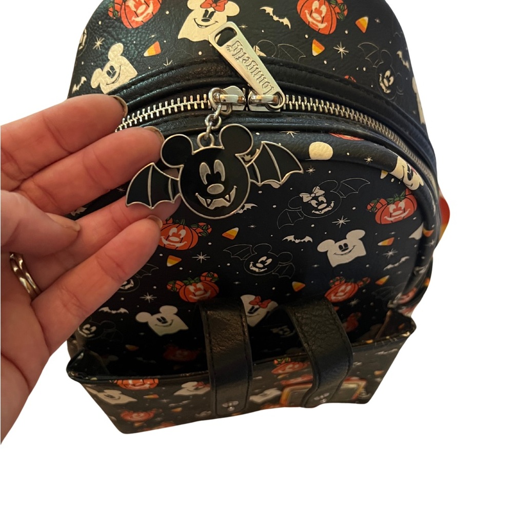 Disney Loungefly Halloween Backpack with Minnie Ears - Picture 3 of 4